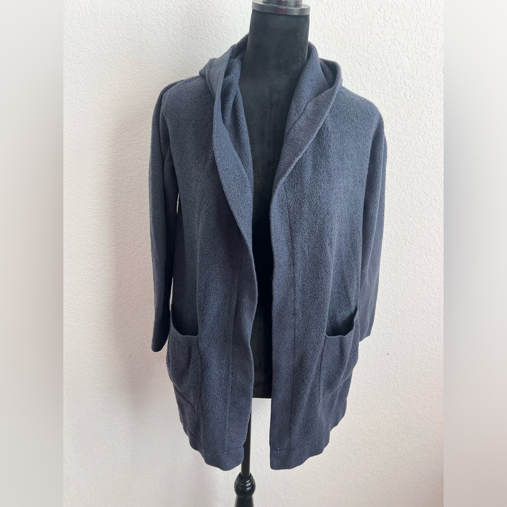 Barefood Dreams CozyChie Lite Hoodie Cardigan in Navy Blue Size XS/S